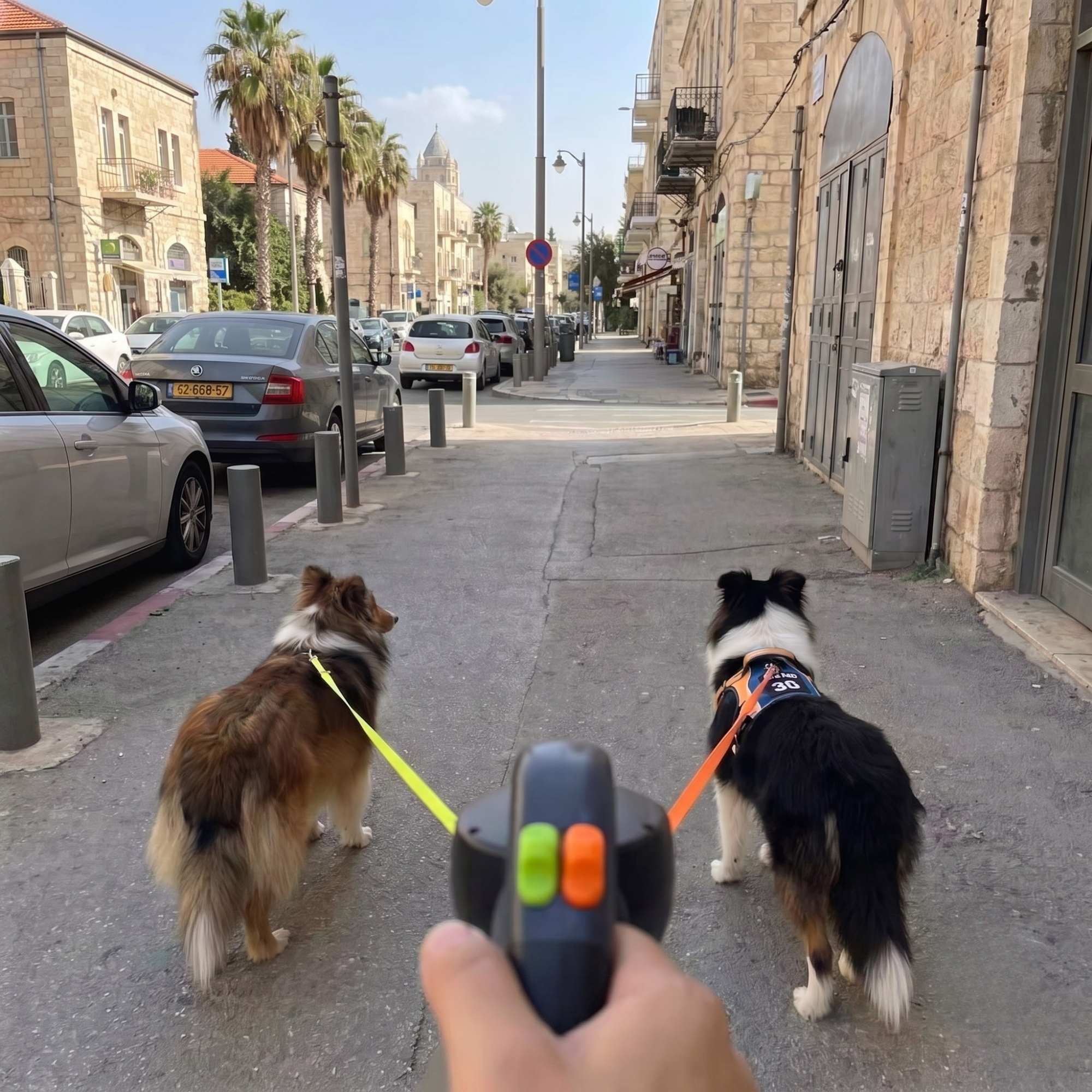 רצועה לשני כלבים