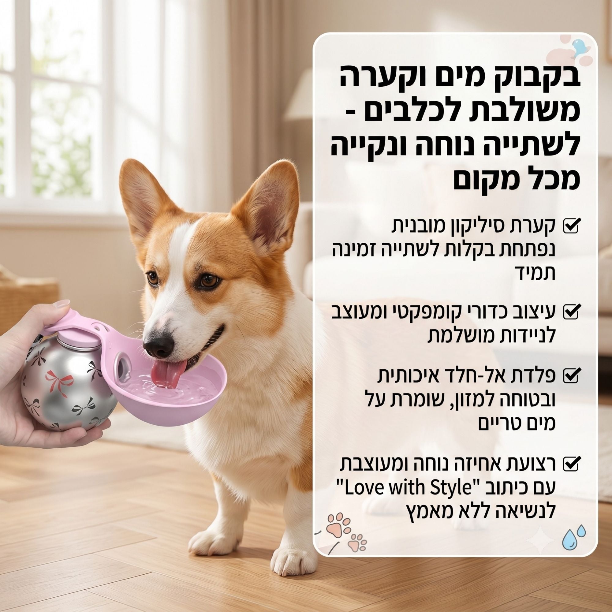 בקבוק מים נייד לטיולים ונסיעות